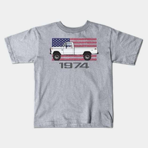 74 White Kids T-Shirt by JRCustoms44